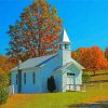 Country Church Paint By Number