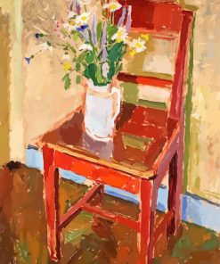 Flowers Vase On Chair Paint By Number