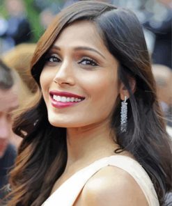 Freida Pinto Smiling Paint By Number