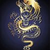 Golden Dragon Logo Paint By Number