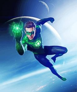 Green Lantern Hero Paint By Number