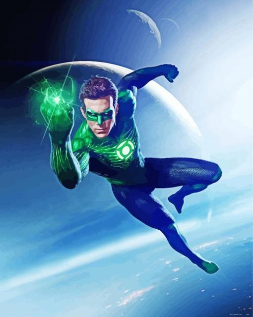 Green Lantern Hero Paint By Number