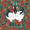 Illustration Japanese Cranes Paint By Number