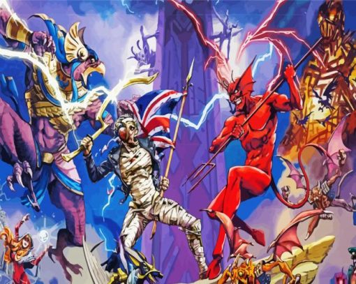 Iron Maiden Characters Paint By Number