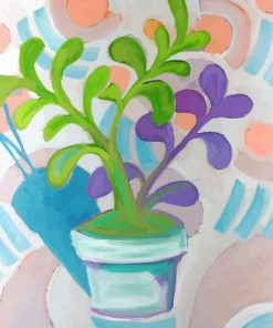 Jade Plant Illustration Paint By Number