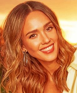 Jessica Alba Actress Paint By Number