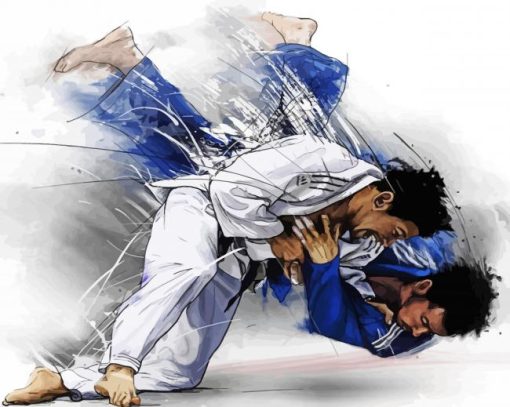 Jiu Jitsu Fight Paint By Number