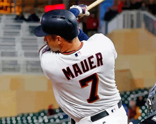 Joe Mauer Player Paint By Number