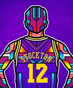 John Stockton Illustration Paint By Number