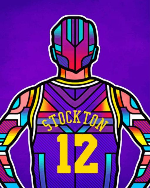 John Stockton Illustration Paint By Number