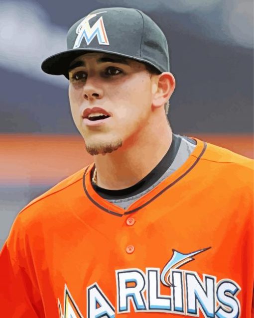 Jose Fernandez Player Paint By Number