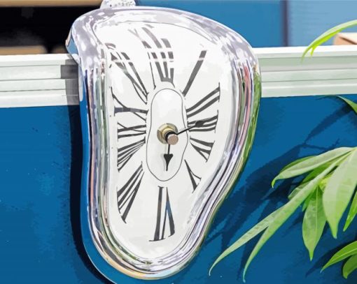 Melted Clock Paint By Number