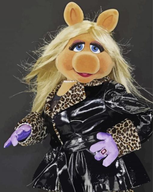 Stylich Miss Piggy Paint By Number