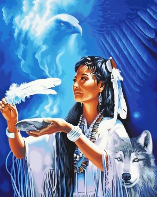 Native Indian Spirit Paint By Number