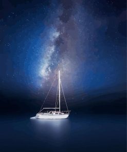 Night Sail Starry Night Paint By Number