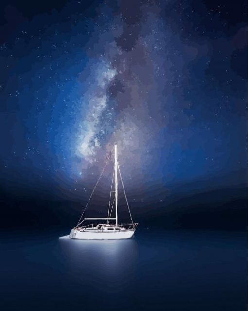 Night Sail Starry Night Paint By Number