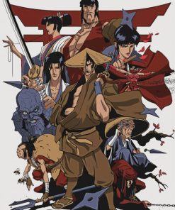 Ninja Scroll Characters Paint By Number