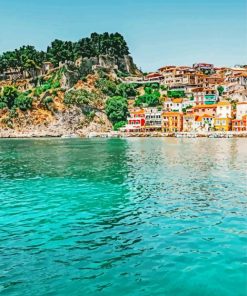 Parga Buildings Paint By Number