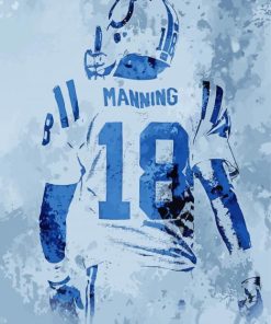 Peyton Manning Player Paint By Number