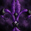 Purple Fleur De Lis Paint By Number