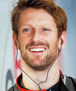 Romain Grosjean Paint By Number