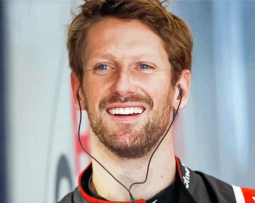 Romain Grosjean Paint By Number