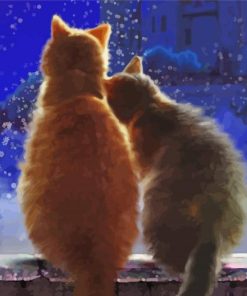 Romantic Cats Lovers Paint By Number