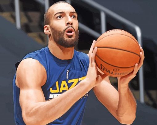 Rudy Gobert Basketballer Paint By Number