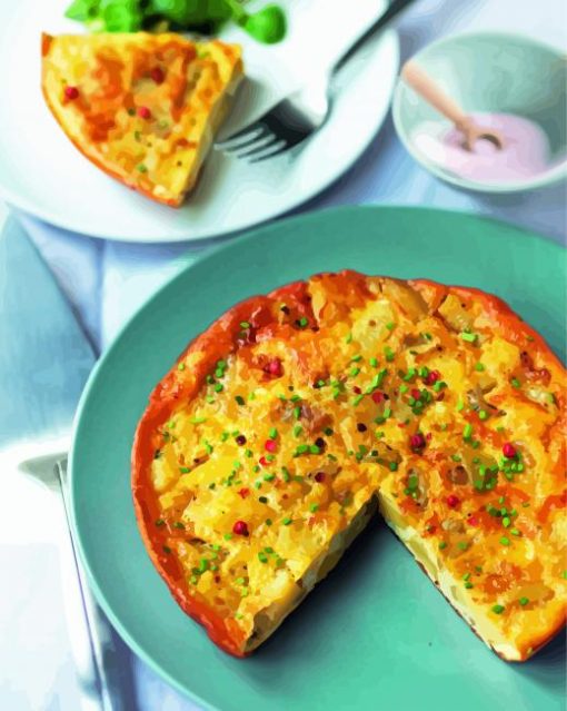 Tortilla With Vegetables Paint By Number