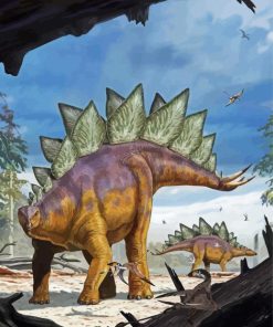 Stegosaurus Reptile Paint By Number