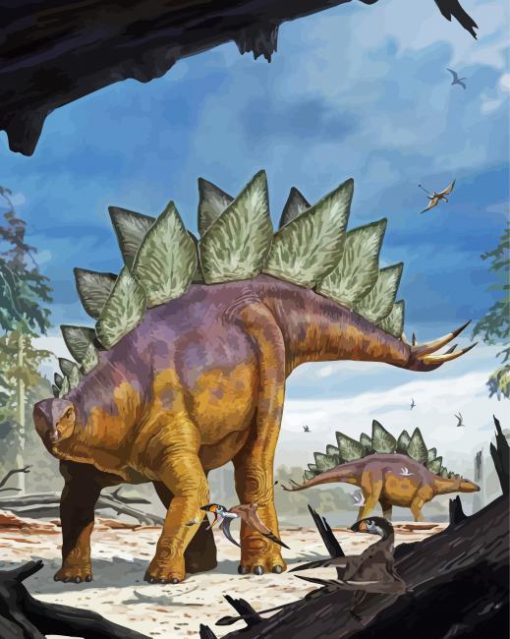 Stegosaurus Reptile Paint By Number