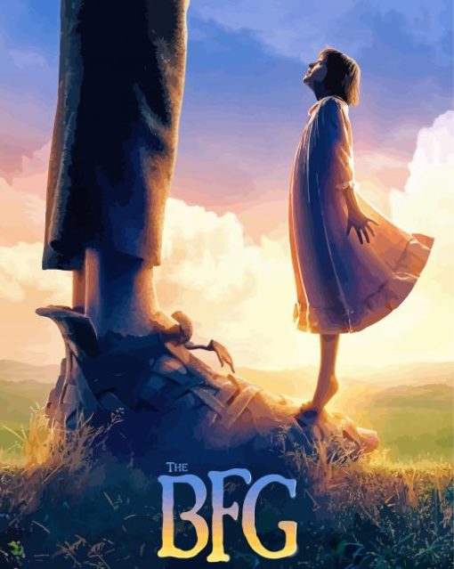 The Bfg Movie Poster Paint By Number