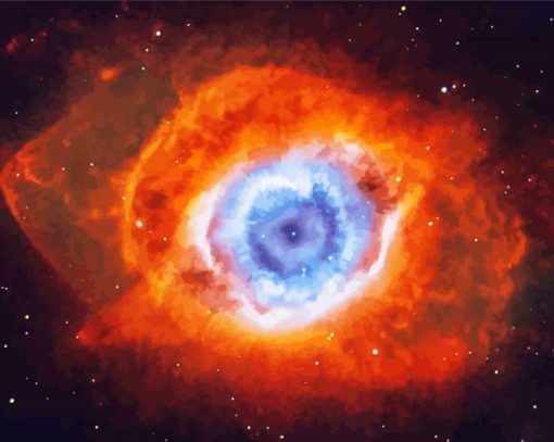 The Helix Nebula Paint By Number