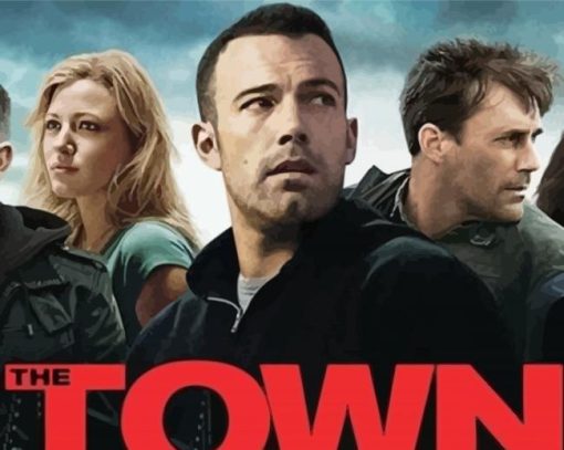 The Town Movie Poster Paint By Number