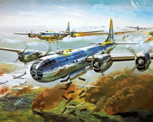 World War II Military Planes Paint By Number