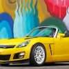 Yellow Satrn Sky Car Paint By Number