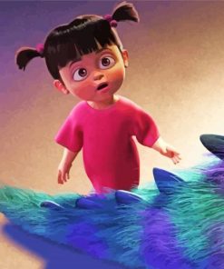 Boo Monster Inc Cartoon Paint By Number