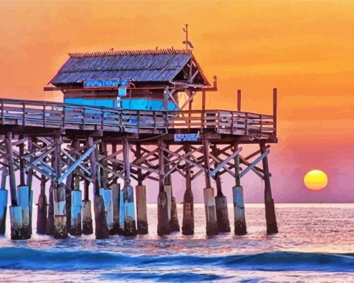 Cocoa Beach Pier Paint By Number