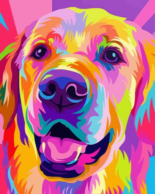 Colorful Dog Paint By Number