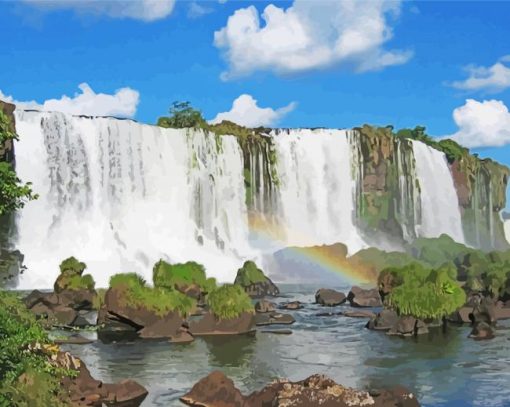 Falls Zimbabwe Paint By Number