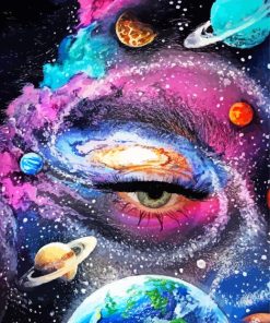 Galaxy Lady Eye Paint By Number