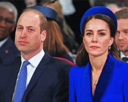 Kate And Prince William Paint By Number