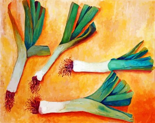 Leek Food Art Paint By Number