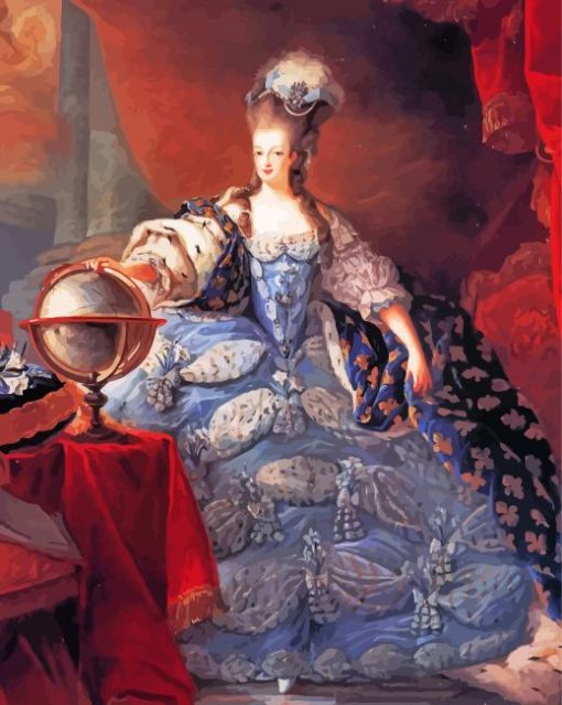 Marie Antoinette With Globe Paint By Number