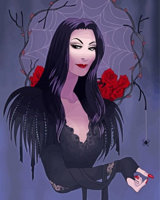 Morticia Character Paint By Number