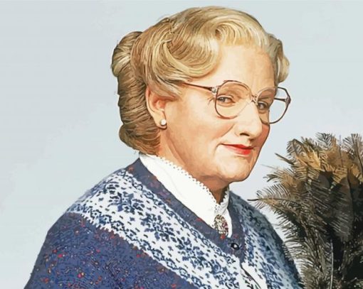 Mrs Doubtfire Character Paint By Number