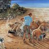 Sheep Farmer Man Paint By Number