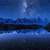 Starry Night Lake Reflection Paint By Number