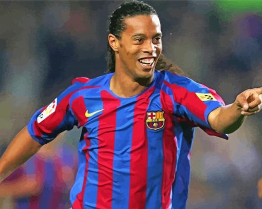 The Footballer Ronaldinho Paint By Number