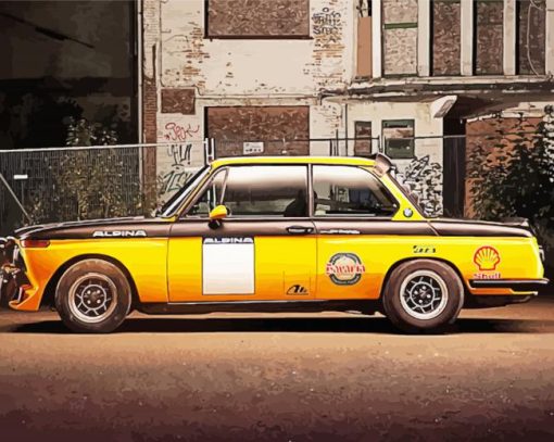 Yellow BMW E10 Paint By Number